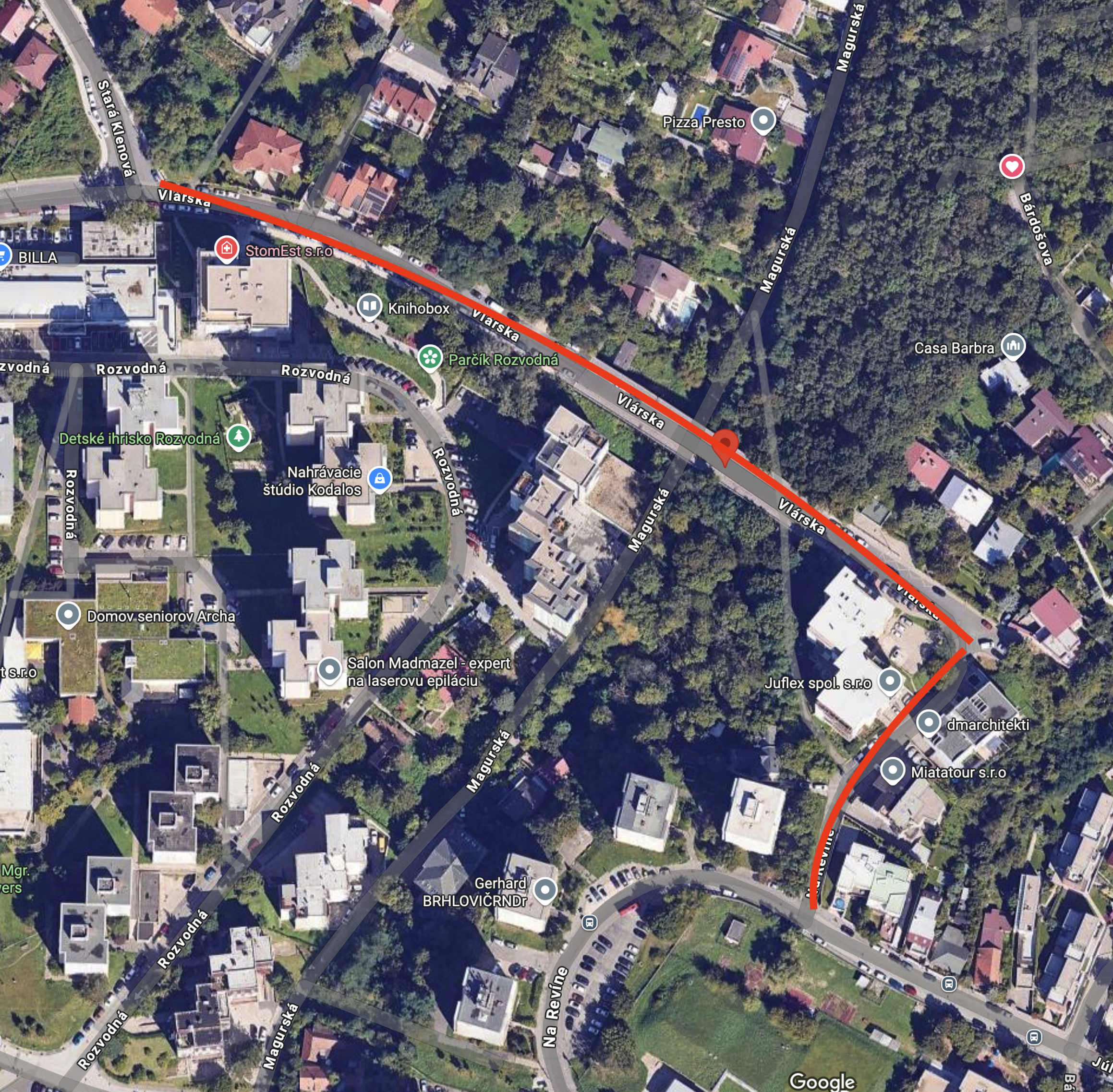 Mapa zobrazujúca zasiahnutú oblasť
